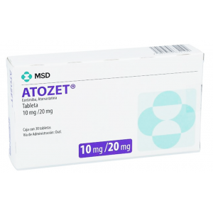 ATOZET ® 10 mg / 20 mg (  Ezetimibe / Atorvastatin ) 30 film-coated tablets